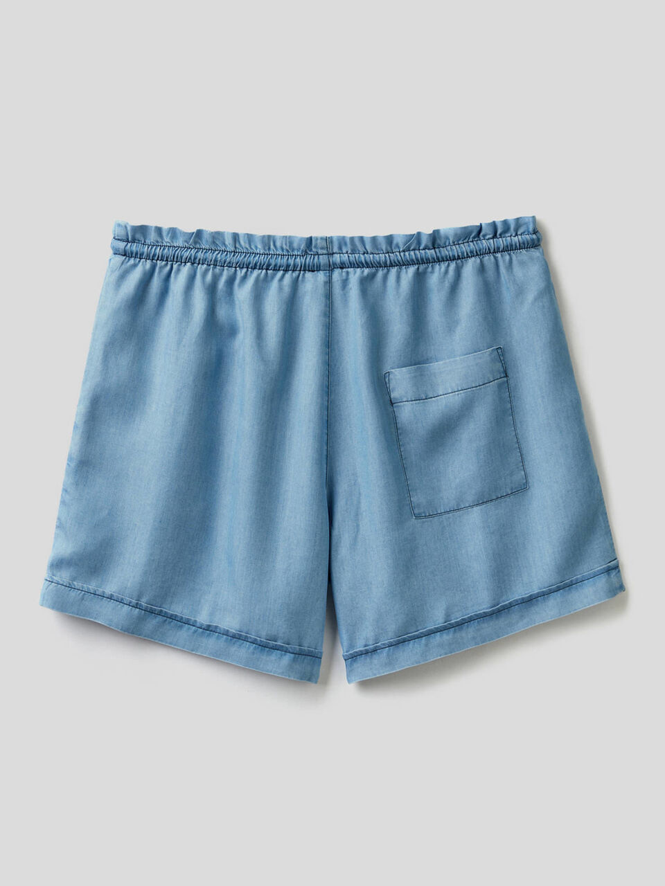 Pantalón corto fluido de efecto vaquero image number 2