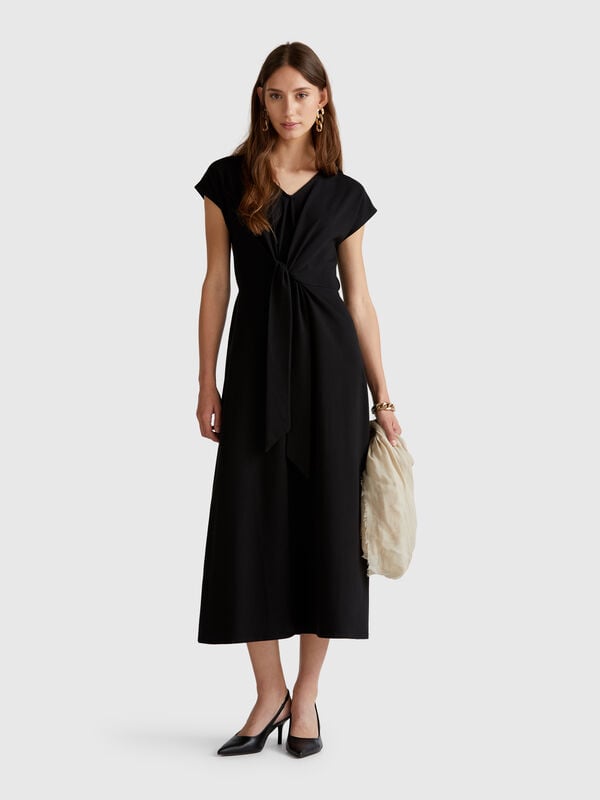 Vestido de algodón elástico Mujer