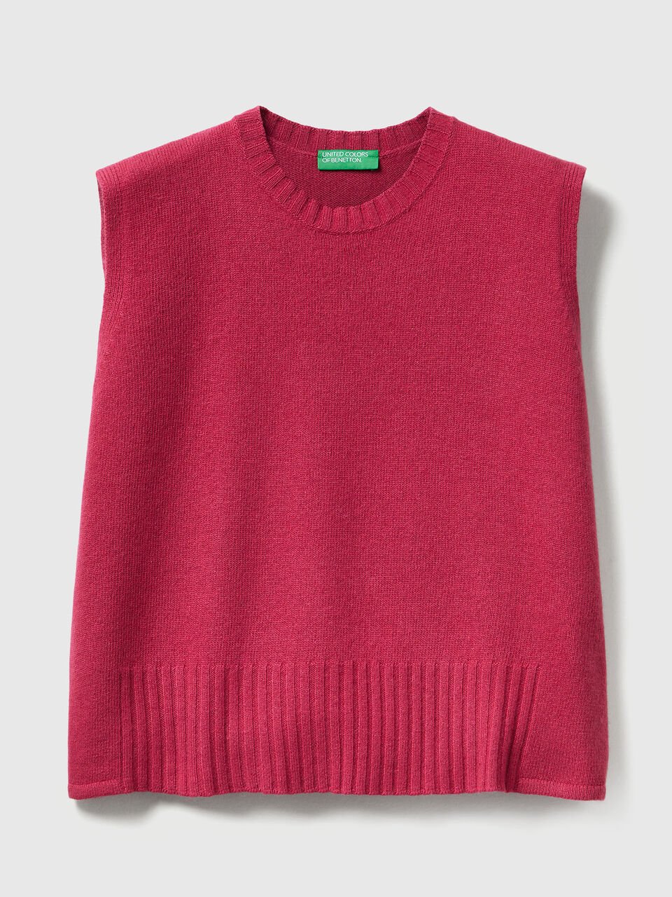SLEEVELESS SWEATER Mujer image number 1