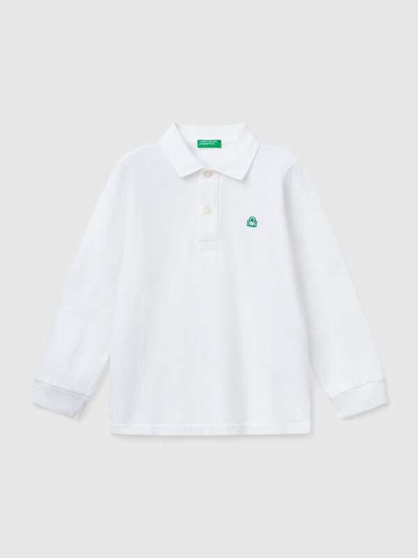 Polo de manga larga de algodón  Niño