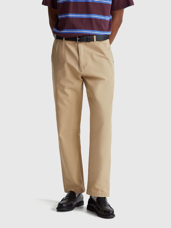 Pantalones de algodón puro Hombre