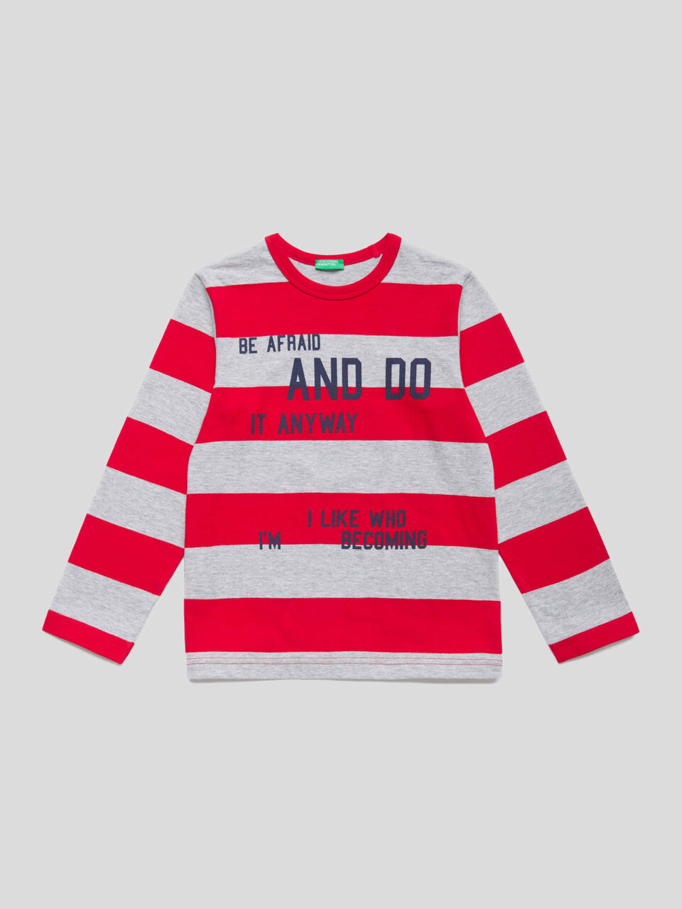 Camiseta de rayas con inscripciones image number 1