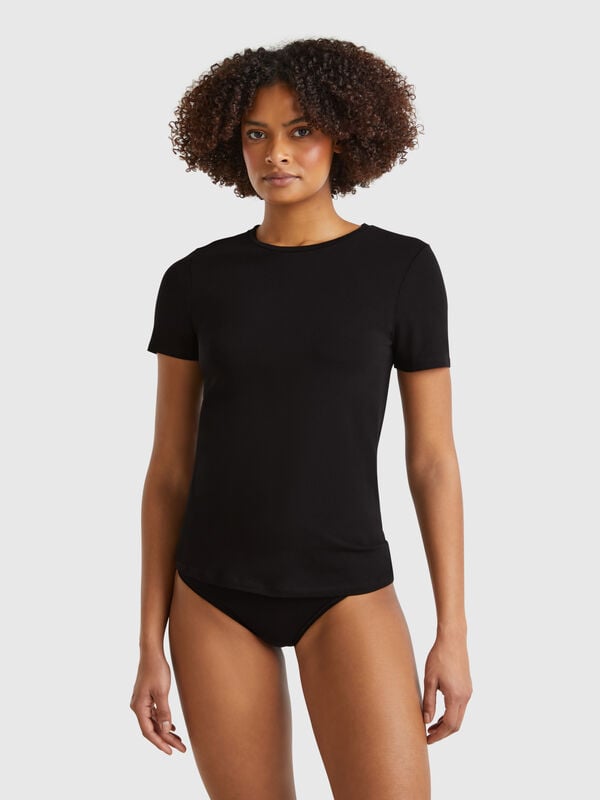 Camiseta de algodón superelástica Mujer