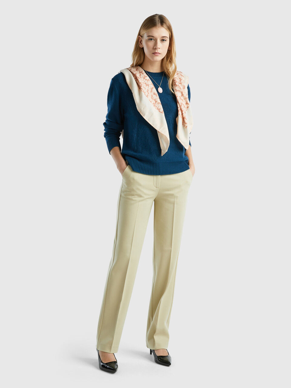 Benetton pantalones mujer best sale
