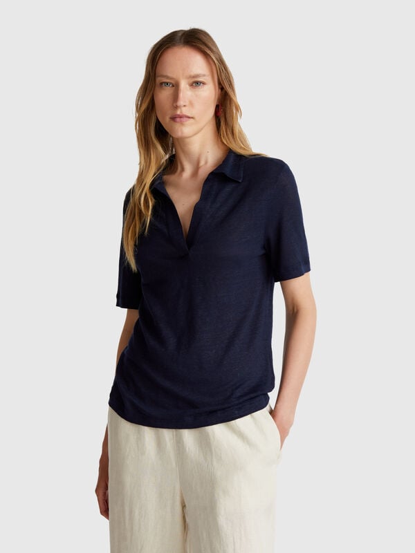 Polo de puro lino Mujer