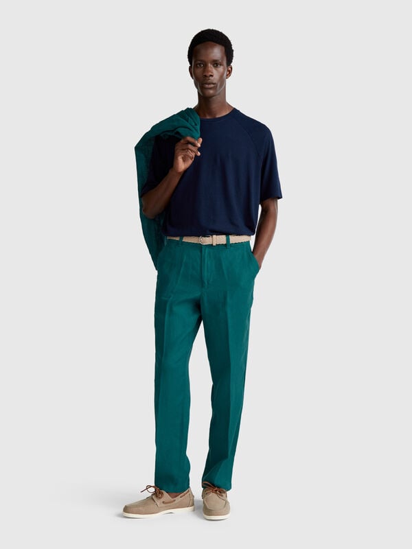 Chinos de puro lino Hombre