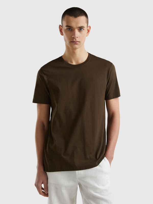 Camiseta marrón caoba Hombre