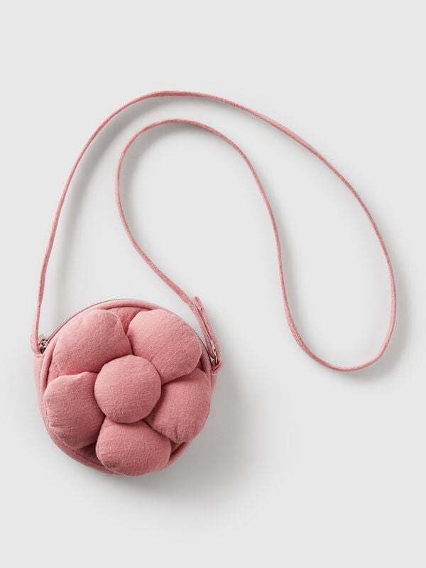 Bolso bandolera con aplique de flores Niña