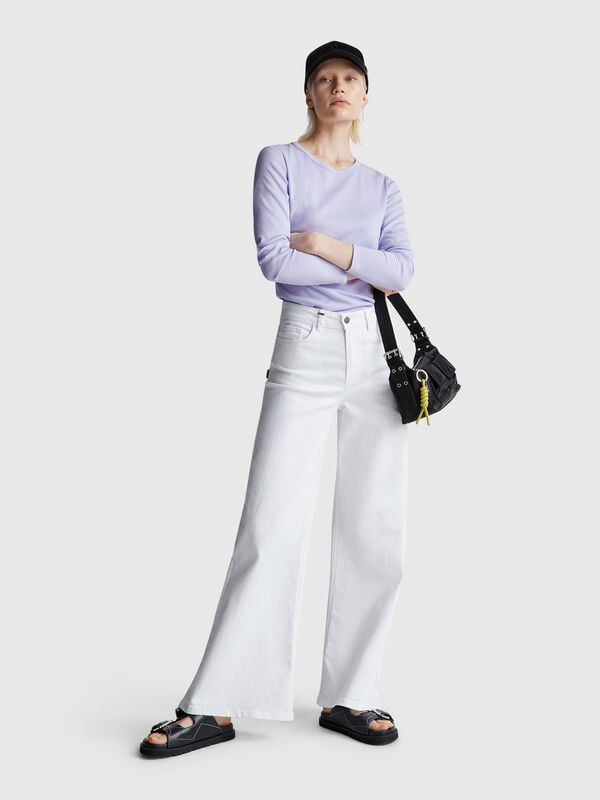 Camiseta de manga larga 100% algodón Camiseta de manga larga 100% algodón Mujer