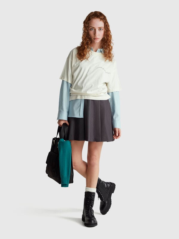 minifalda plisada Mujer