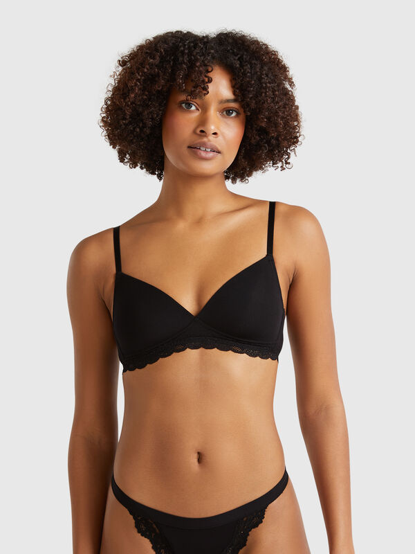 Sujetador con relleno de Modal® elástico Mujer