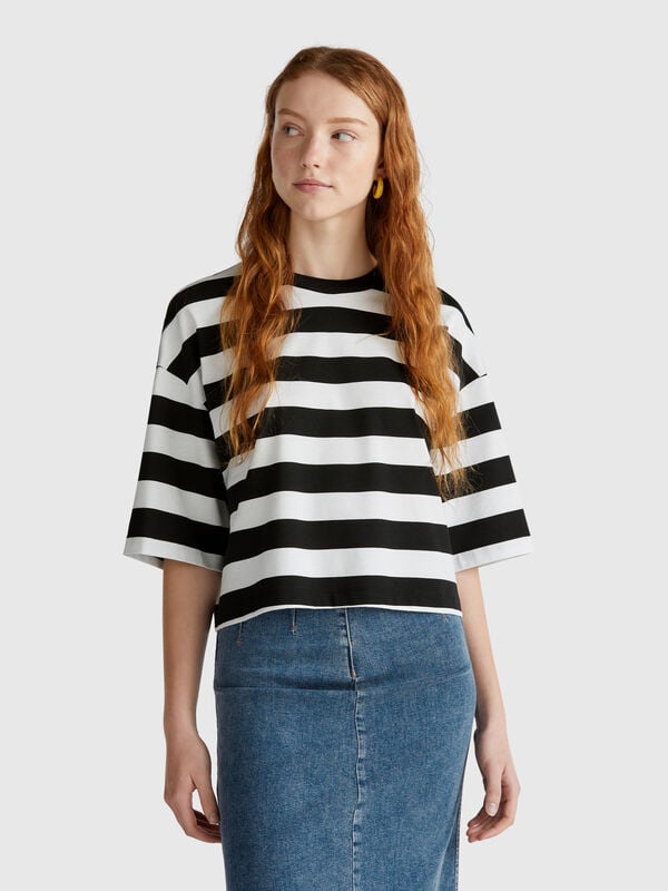 Camiseta rayas blanco y negro Mujer