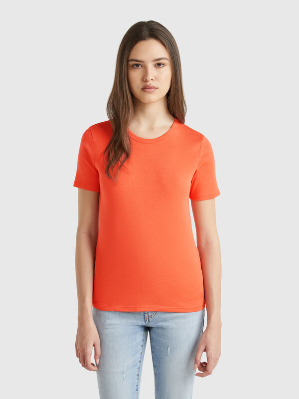 Camiseta de algodón de fibra larga Mujer