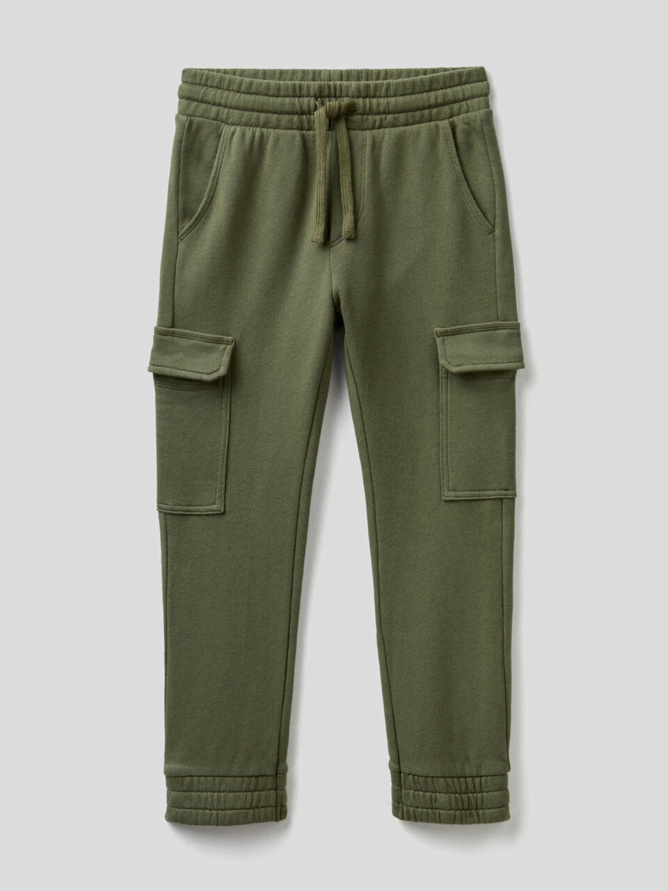 Pantalón cargo en felpa de algodón image number 1