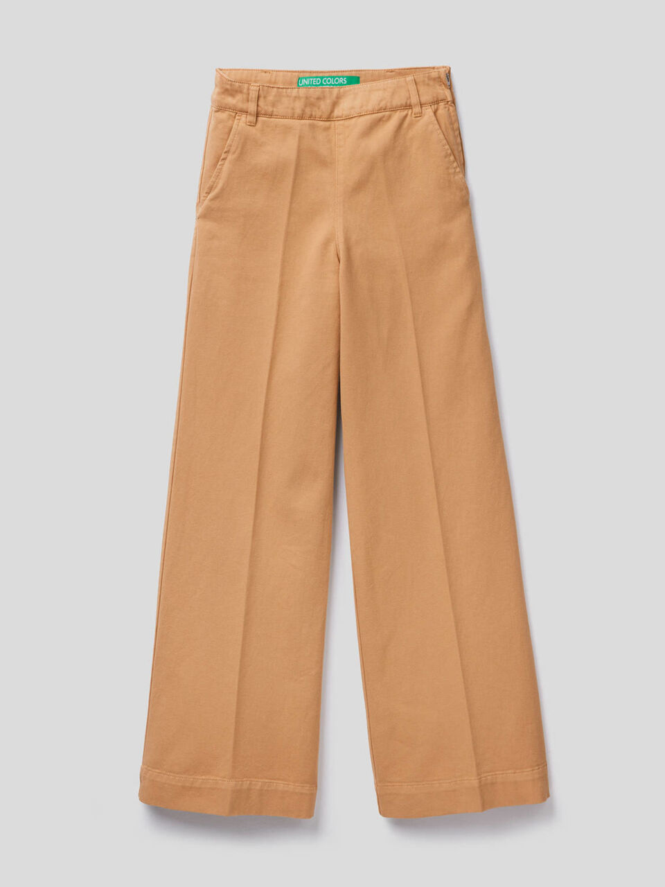 Pantalón de algodón con pernera amplia image number 1