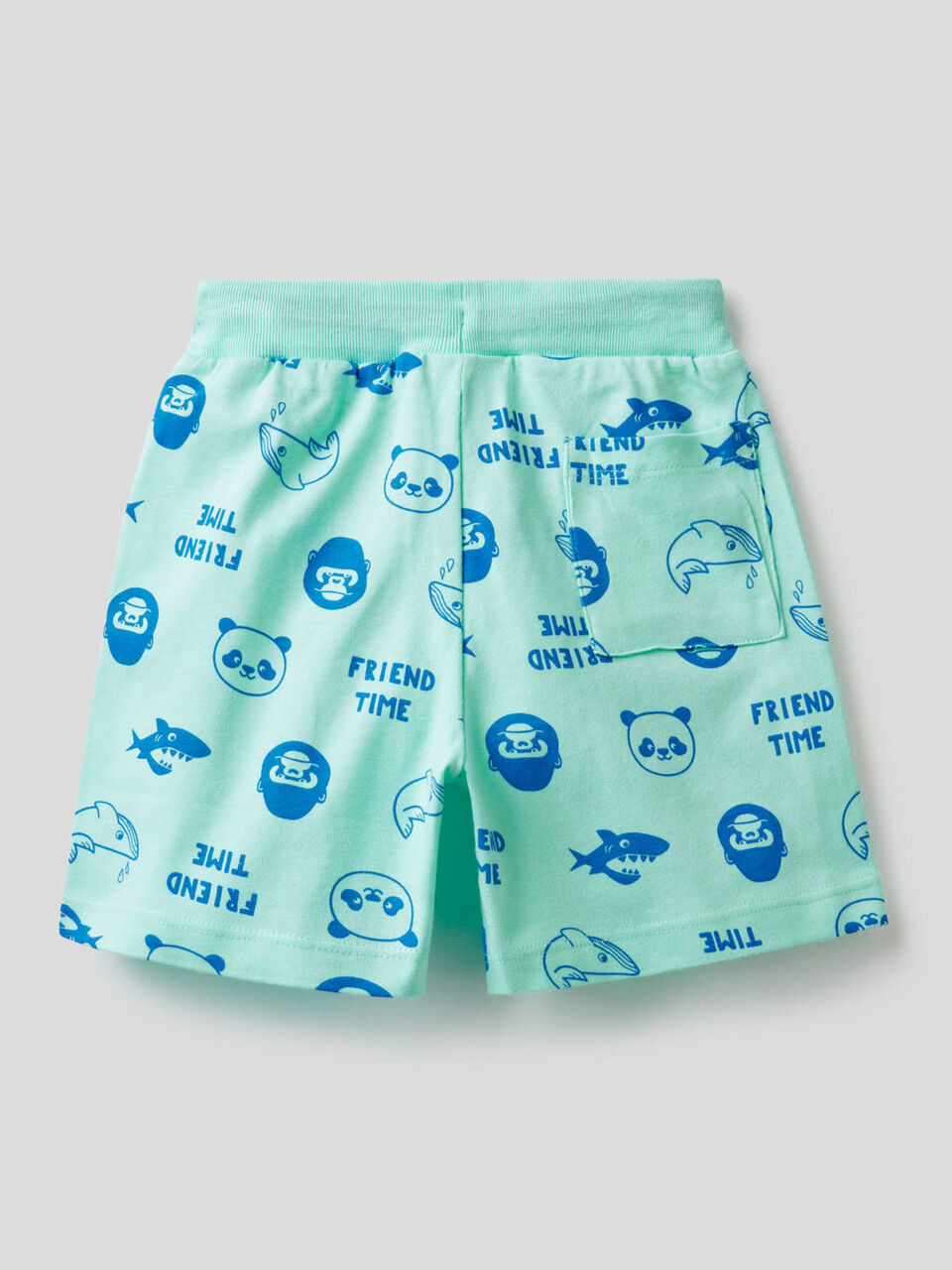 Pantalón corto estampado de 100% algodón image number 2