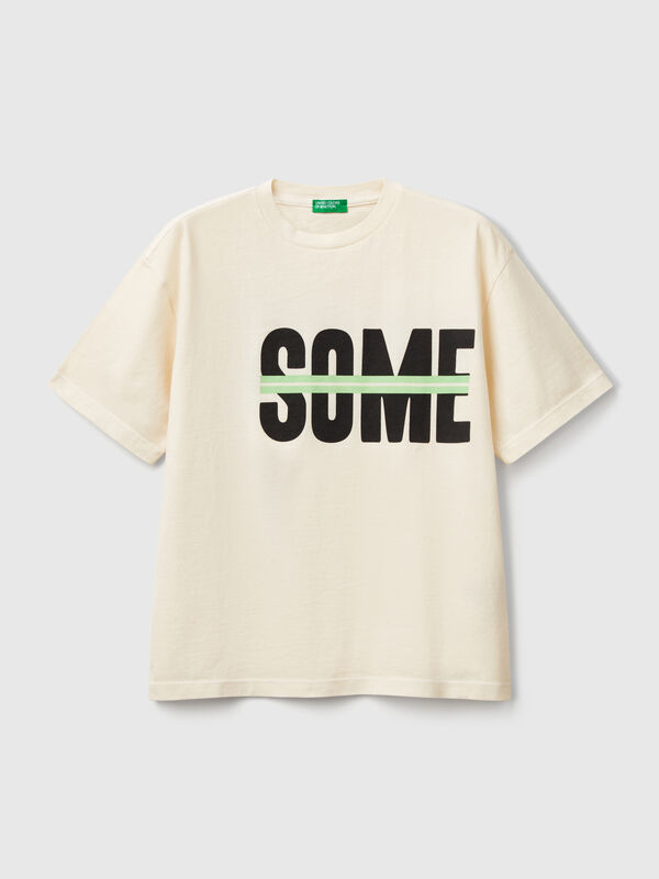 Camiseta con estampado delante y detrás Niño
