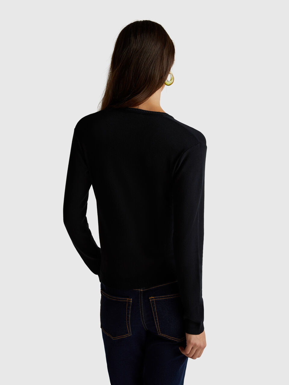 V NECK SWEATER L/S Mujer image number null