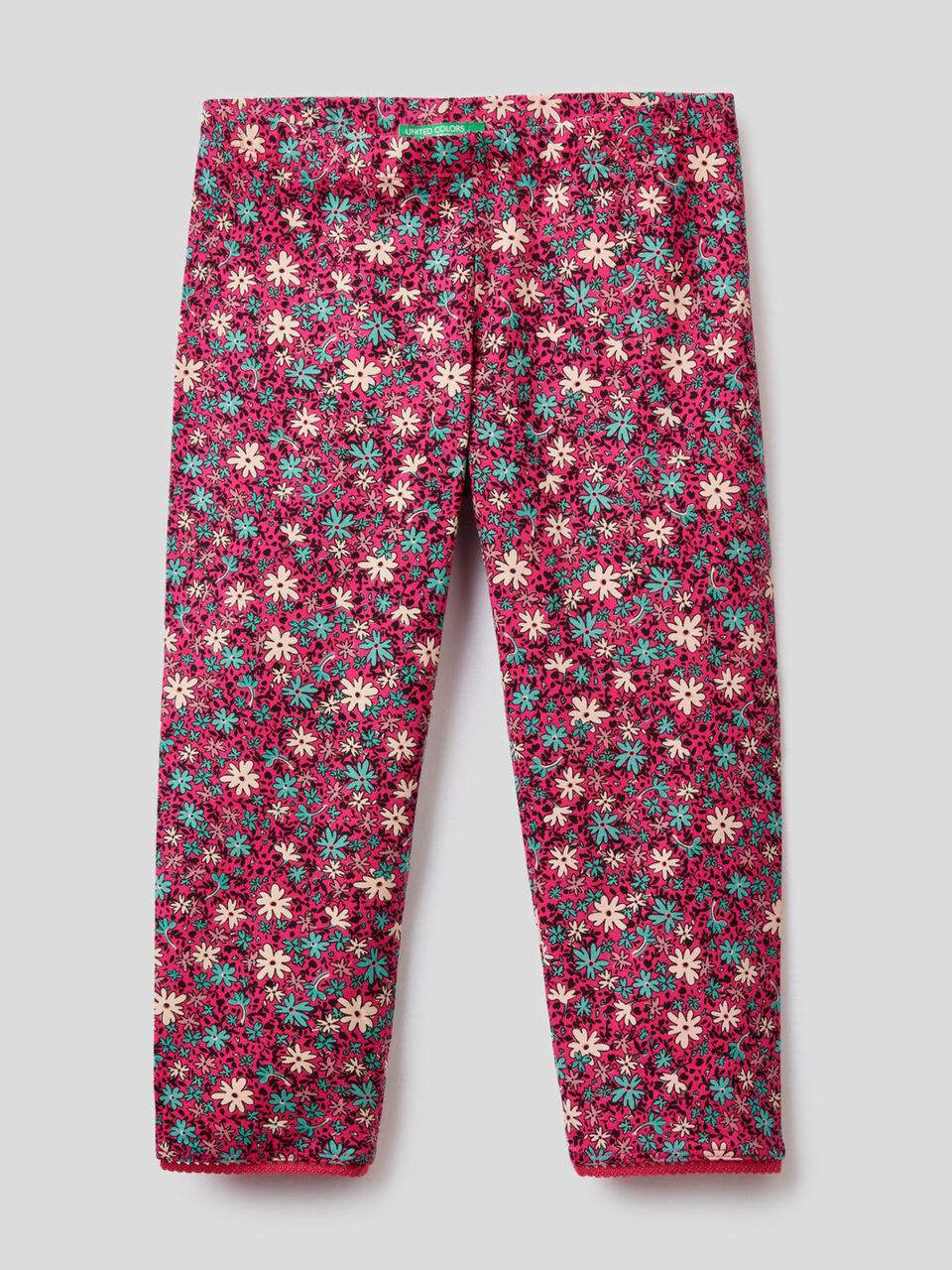 Leggings 3/4 de algodón elástico image number 1