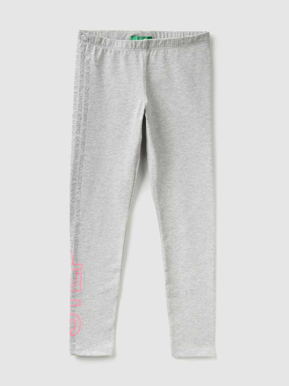 Leggings con estampado de glitter y flúor image number 1