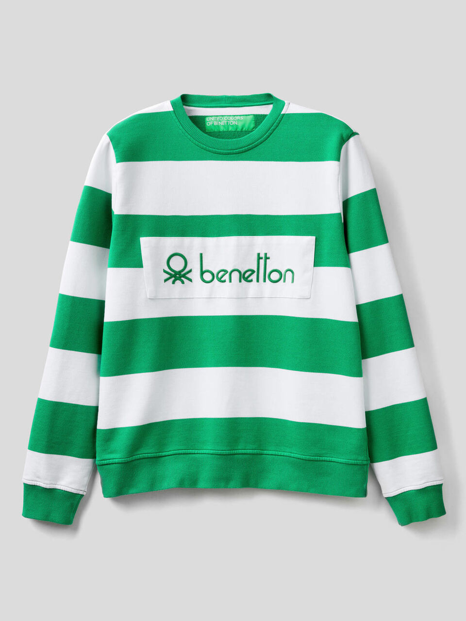 Sudadera de rayas de 100 % algodón orgánico image number 1