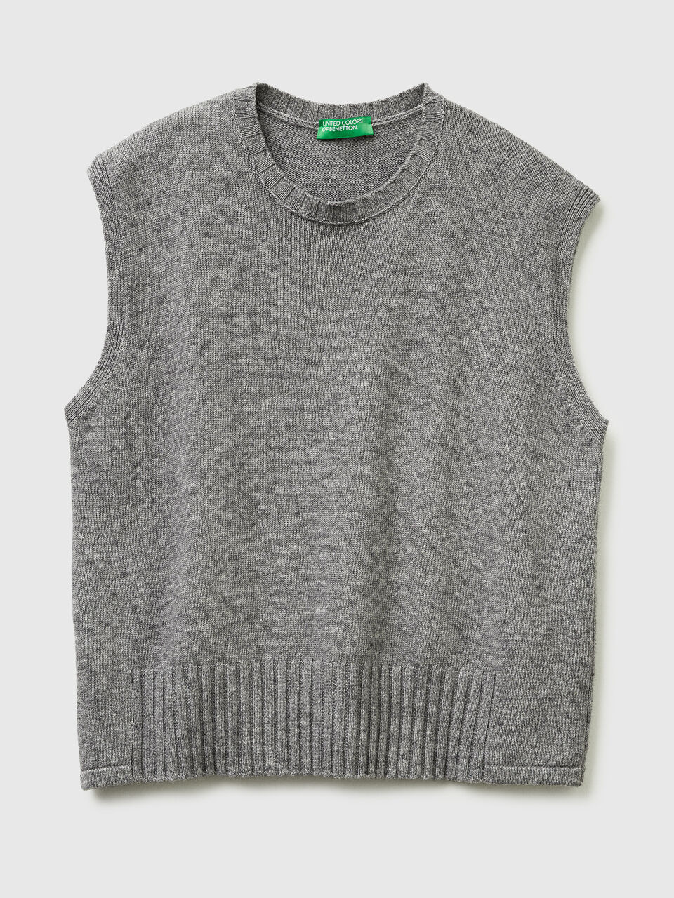 SLEEVELESS SWEATER Mujer image number 1