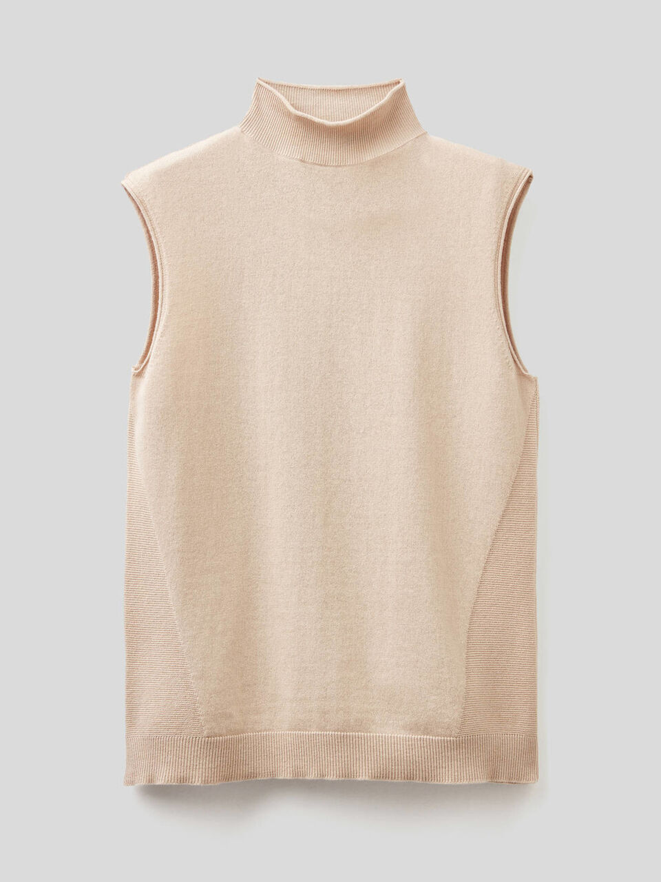 Jersey de cachemir mixto sin mangas image number 1