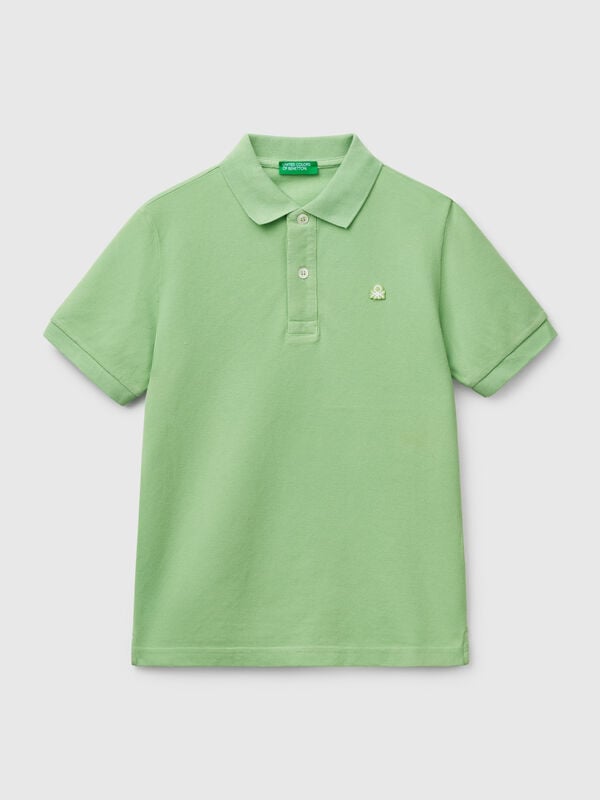 Polo slim fit de algodón puro Niño
