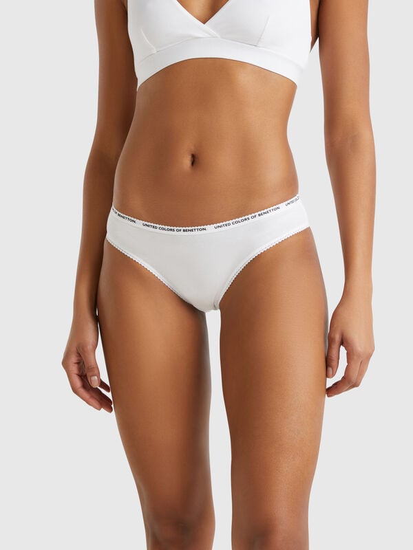 Braguita de algodón elástico Mujer