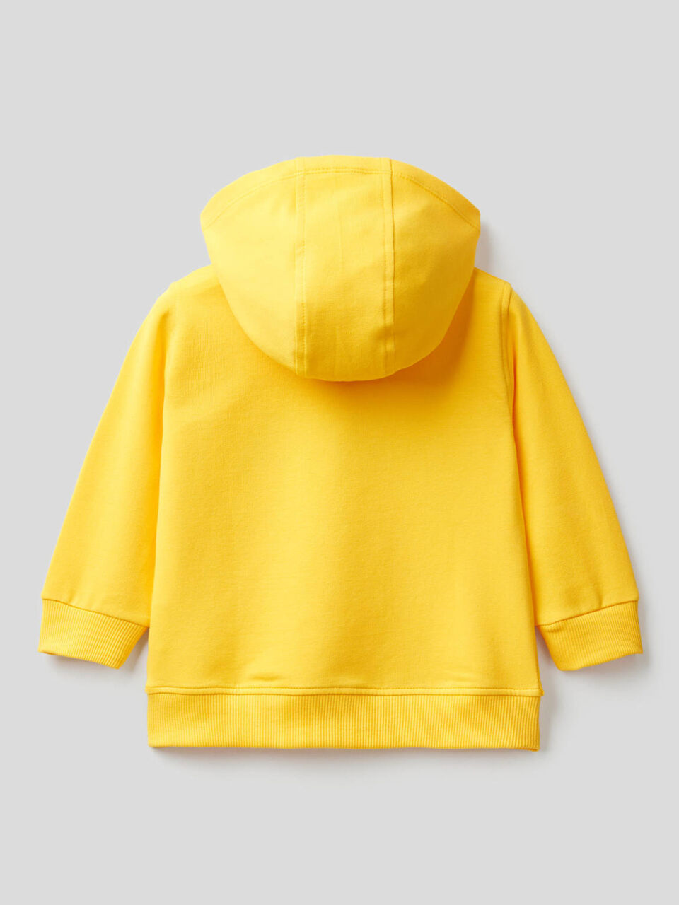Sudadera de algodón orgánico elástico con capucha image number 2