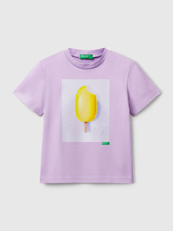 Camiseta con estampado de helado Niño