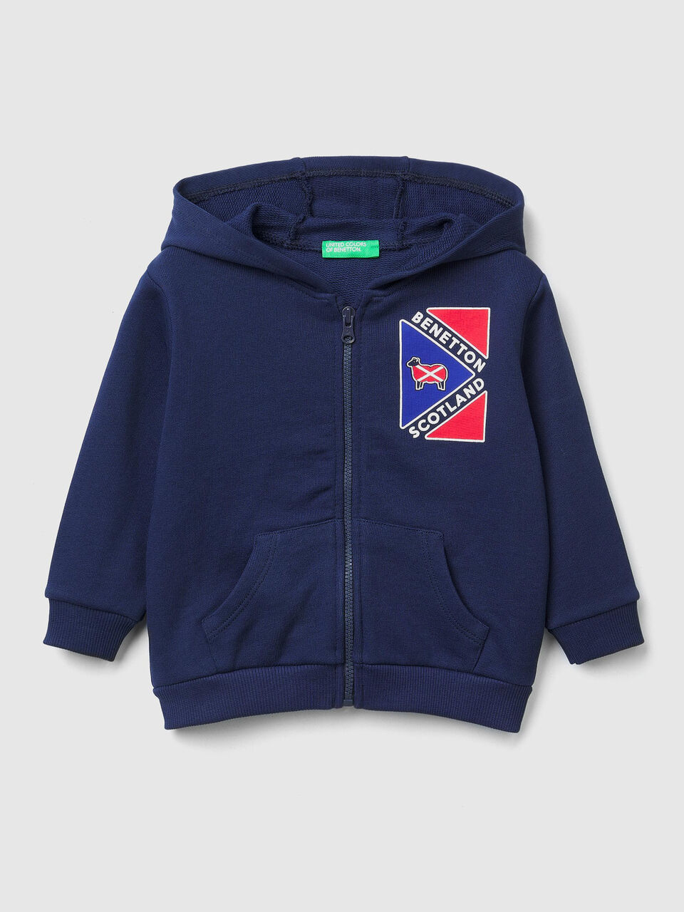 Sudadera con cremallera y estampado image number 1