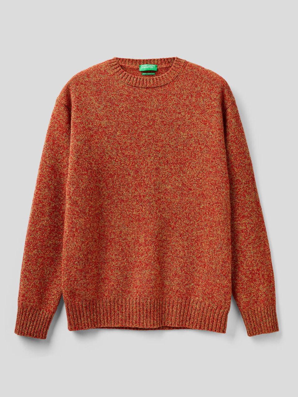 Jersey de cuello redondo de pura lana Shetland image number 1