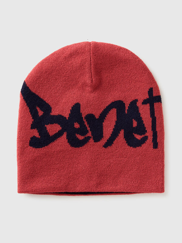 Gorra reversible con logo Niño