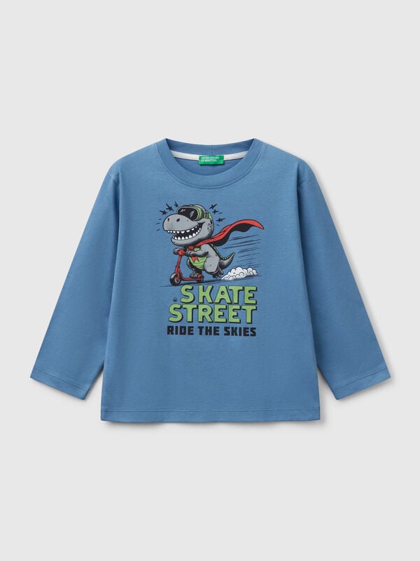 Camiseta con estampado de algodón  Niño