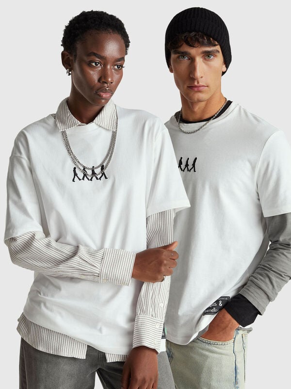 Camiseta con estampado de los Beatles