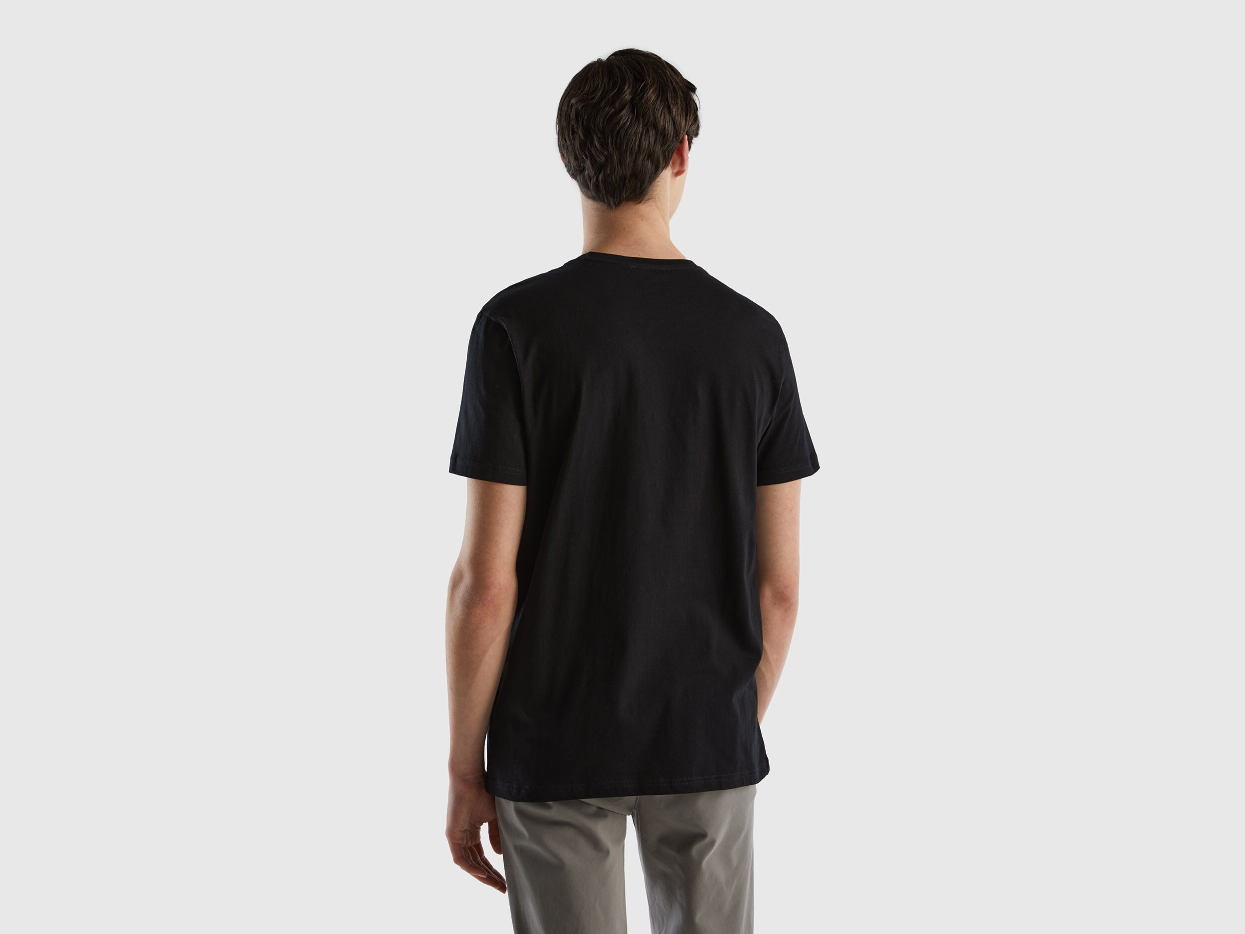 Camiseta negra Negro Benetton