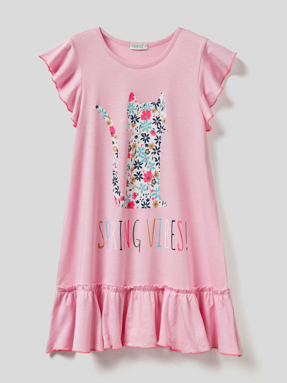 Camisón con estampado de glitter image number 1