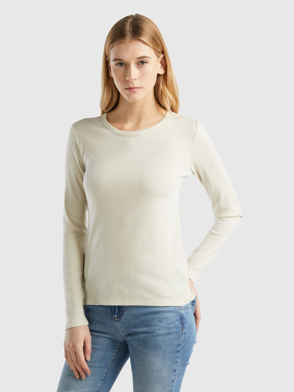 Benetton camisetas store manga larga mujer
