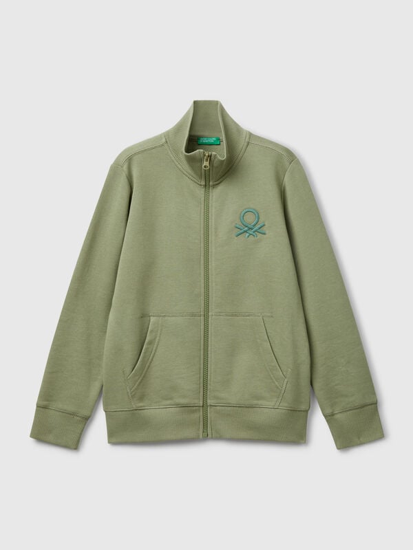 Sudadera con cremallera de algodón puro Niño