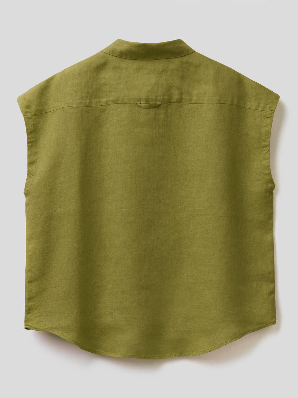 Camisón de 100% lino de manga corta image number 2
