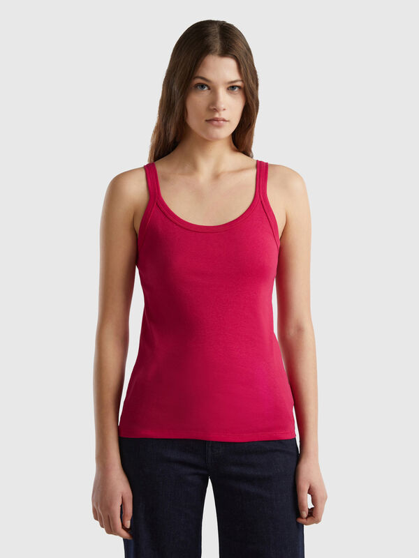 Camiseta de tirantes cereza de 100 % algodón Mujer