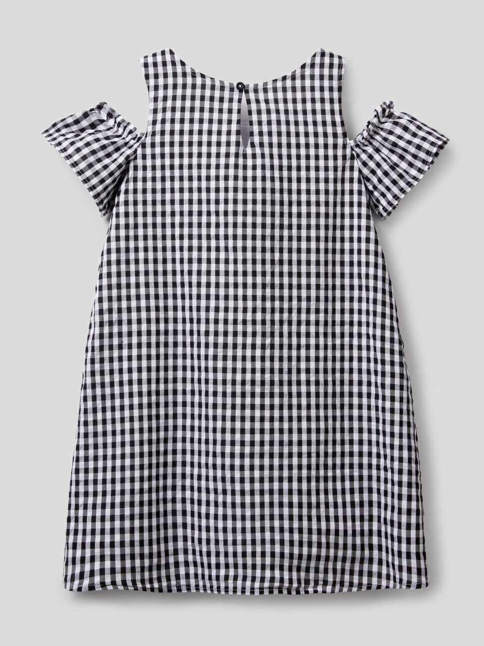 Vestido trapecio con estampado de Vichy image number 2