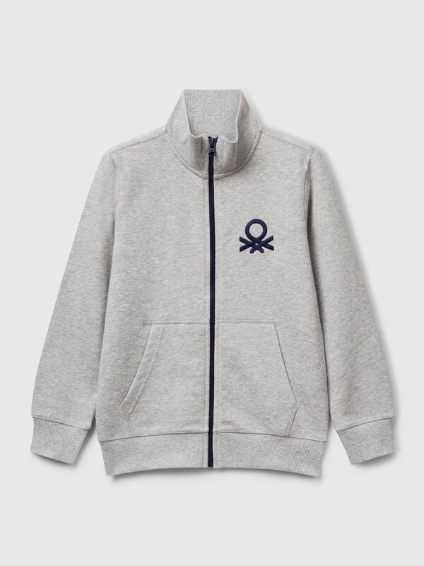 Sudadera con cremallera de algodón puro Niño