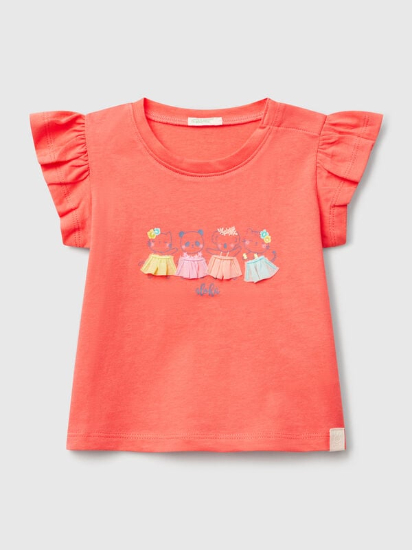 Camiseta con estampado y aplicación. Recién nacidos