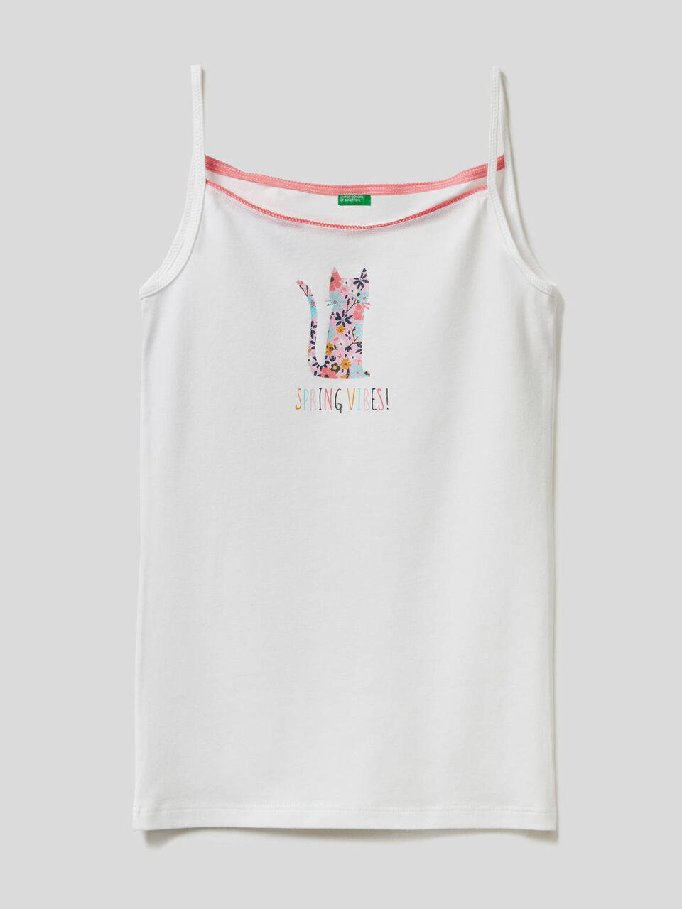 Camiseta de tirantes de algodón elástico image number 1