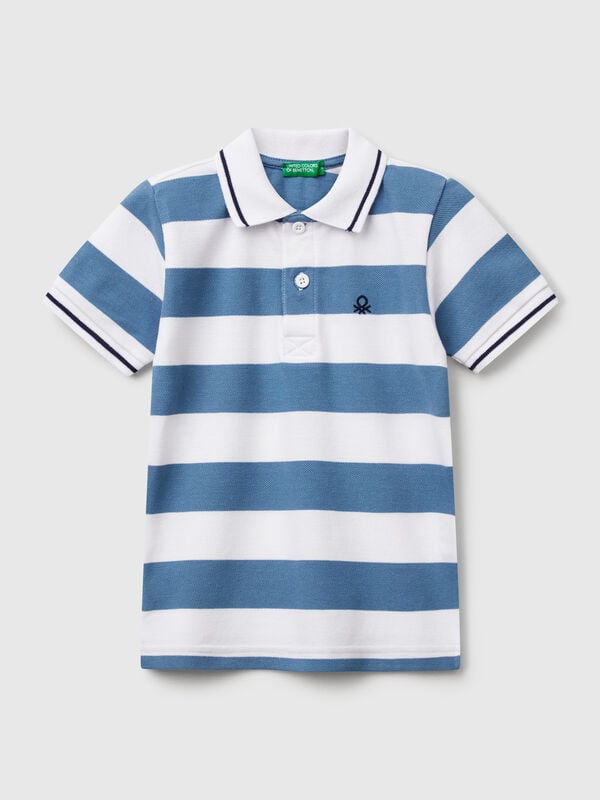 Polo manga corta rayas Niño