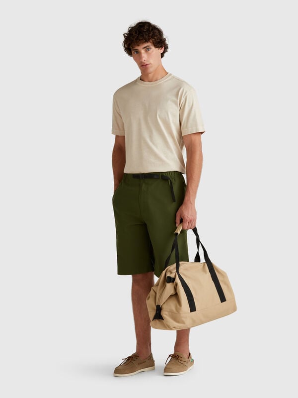 Bermudas cargo con tiras Hombre