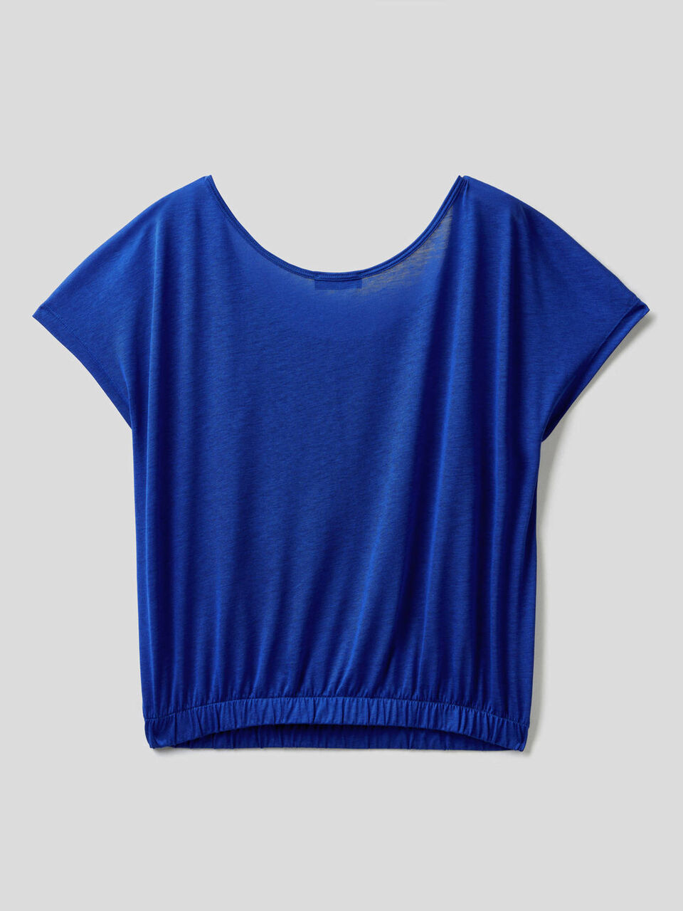 Blusa fluida con escote redondo image number 2