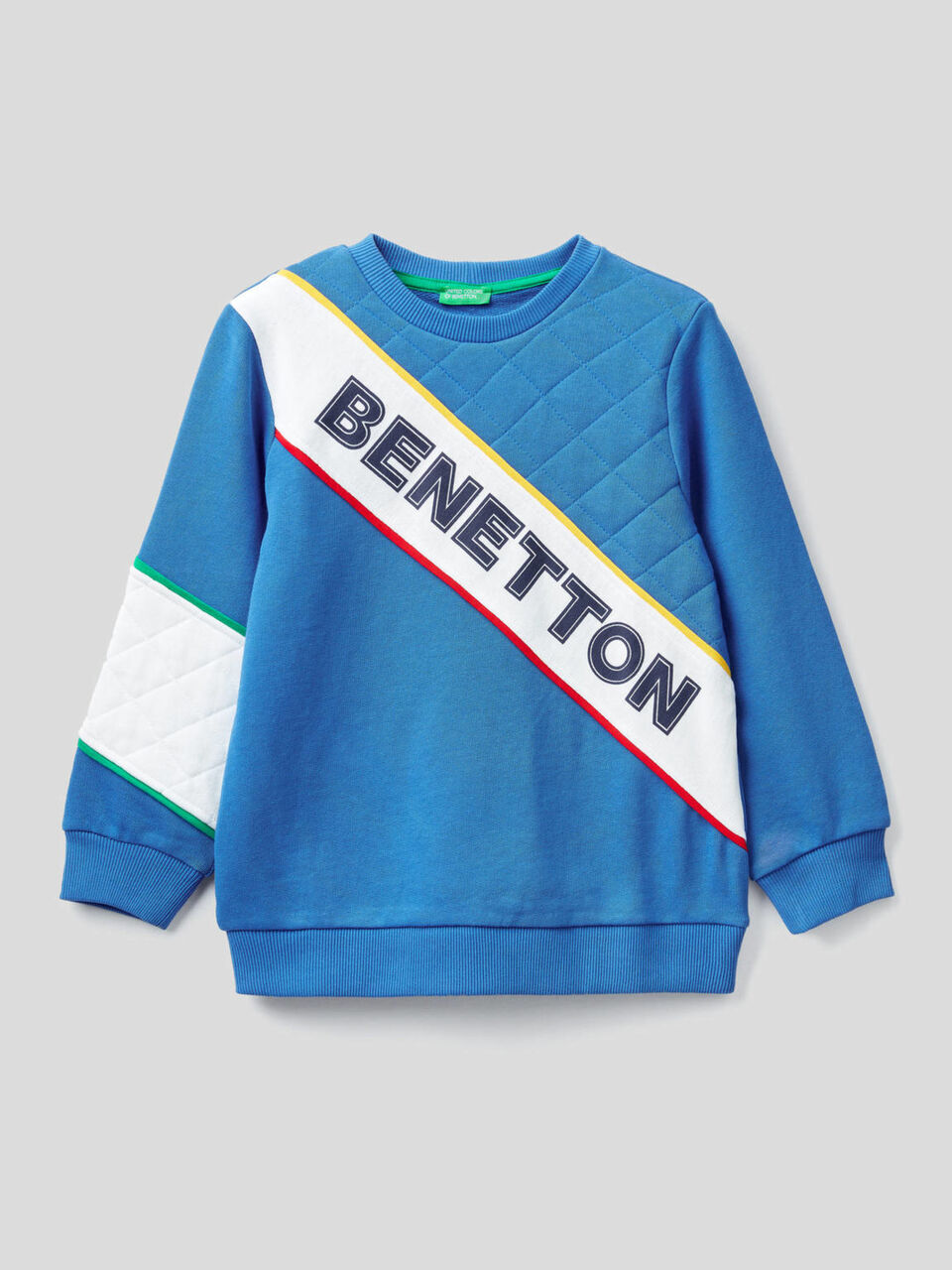 Sudadera multicolor con detalles acolchados image number 1